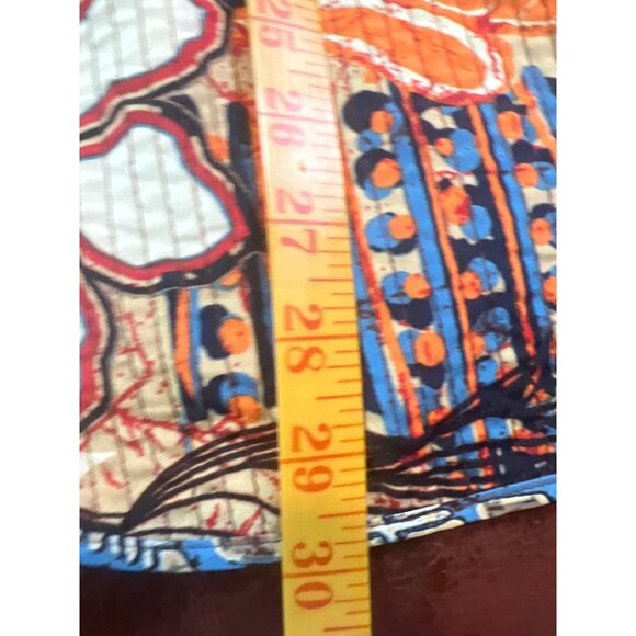 Reversible Quilted Jacket Abstract Print & Vibrant Patterns Cottage Core Boho - Picture 4 of 6